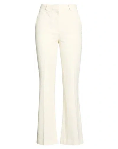 Circolo 1901 Woman Pants Ivory Size 10 Cotton, Elastane In White