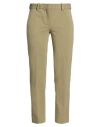 Circolo 1901 Woman Pants Khaki Size 10 Cotton, Lycra In Green