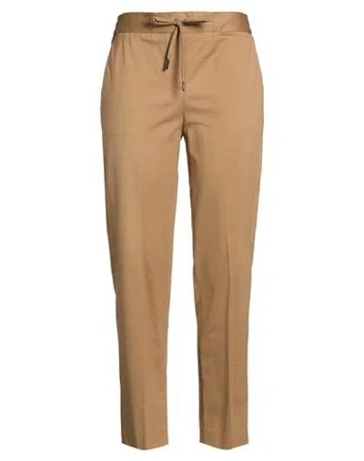 Circolo 1901 Woman Pants Khaki Size 12 Cotton, Elastane In Neutral