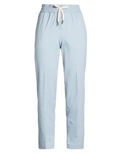 Circolo 1901 Woman Pants Light Blue Size 8 Cotton, Elastane