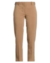 Circolo 1901 Woman Pants Light Brown Size 10 Cotton, Lycra