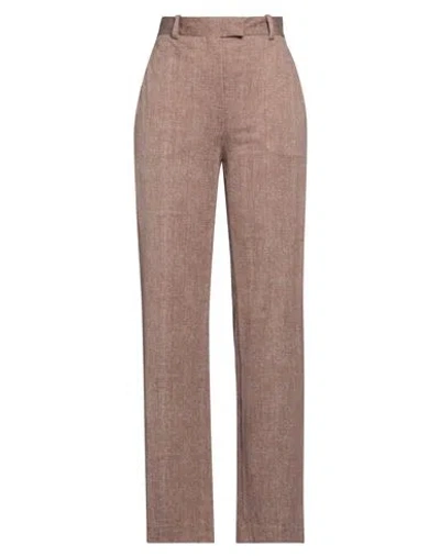 Circolo 1901 Woman Pants Light Brown Size 4 Cotton, Elastane In Beige