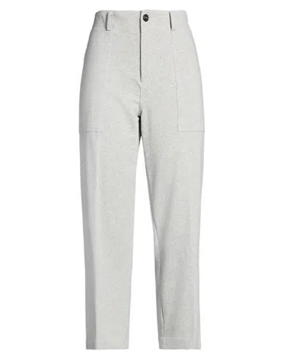 Circolo 1901 Woman Pants Light Grey Size 10 Cotton, Lycra In Gray