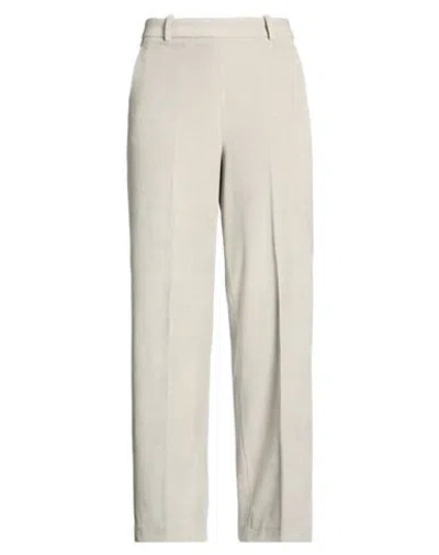 Circolo 1901 Woman Pants Light Grey Size 10 Cotton, Polyester In Gray