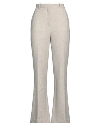 Circolo 1901 Woman Pants Light Grey Size 10 Cotton, Elastane
