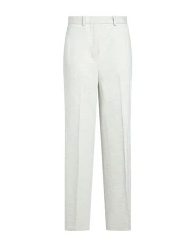 Circolo 1901 Woman Pants Light Grey Size 2 Virgin Wool, Cashmere, Polyamide In White