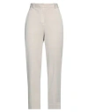 Circolo 1901 Woman Pants Light Grey Size 4 Cotton, Elastane