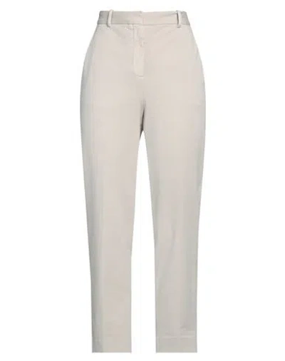 Circolo 1901 Woman Pants Light Grey Size 4 Cotton, Elastane