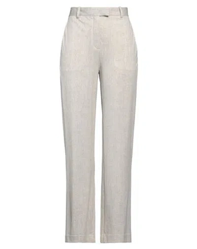 Circolo 1901 Woman Pants Light Grey Size 10 Cotton, Elastane