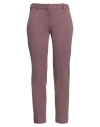 Circolo 1901 Woman Pants Mauve Size 8 Cotton, Elastane In Purple
