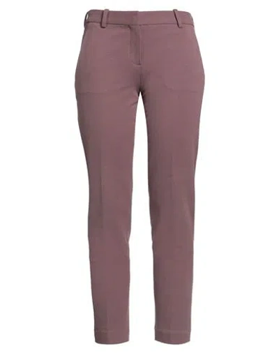 Circolo 1901 Woman Pants Mauve Size 8 Cotton, Elastane In Purple