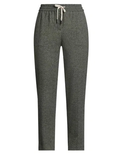 Circolo 1901 Woman Pants Military Green Size 6 Cotton, Elastane