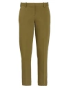 Circolo 1901 Woman Pants Military Green Size 6 Cotton, Lycra In Green
