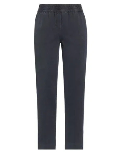 Circolo 1901 Woman Pants Navy Size 6 Cotton, Elastane In Navy Blue