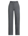 Circolo 1901 Woman Pants Navy Size 10 Cotton, Elastane In Gray