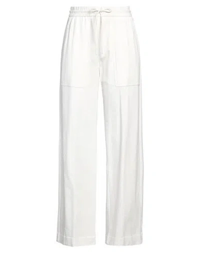 Circolo 1901 Woman Pants Off White Size 6 Cotton, Lycra
