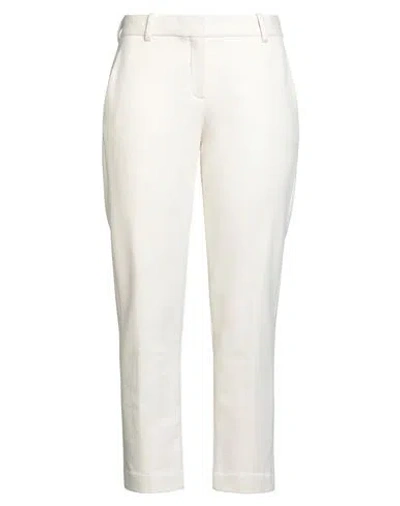 Circolo 1901 Woman Pants Off White Size 8 Cotton, Elastane