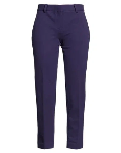 Circolo 1901 Woman Pants Purple Size 4 Cotton, Elastane