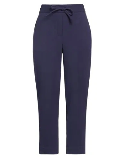 Circolo 1901 Woman Pants Purple Size 6 Cotton, Elastane In Blue