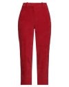 Circolo 1901 Woman Pants Red Size 8 Cotton, Polyester