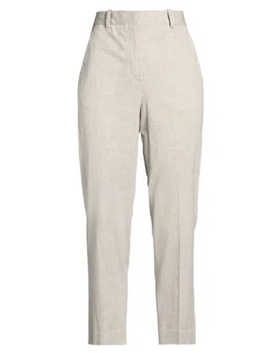 Circolo 1901 Woman Pants Sand Size 10 Cotton, Elastane In Gray