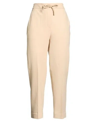 Circolo 1901 Woman Pants Sand Size 10 Cotton, Elastane