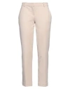 Circolo 1901 Woman Pants Sand Size 12 Cotton, Elastane In Beige