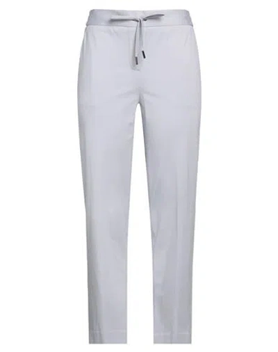 Circolo 1901 Woman Pants Sky Blue Size 4 Cotton, Elastane In Gray