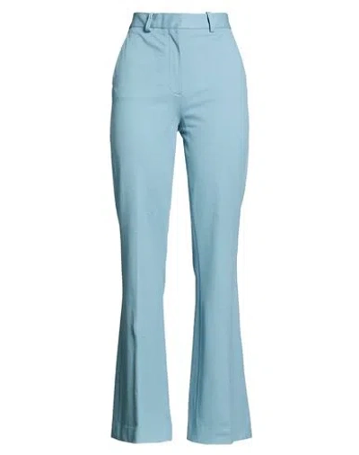 Circolo 1901 Woman Pants Slate Blue Size 2 Cotton, Elastane