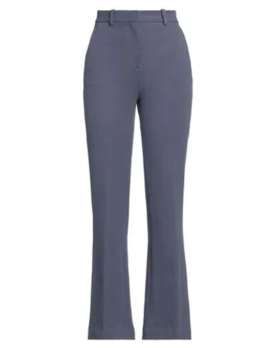 Circolo 1901 Woman Pants Slate Blue Size 8 Cotton, Elastane