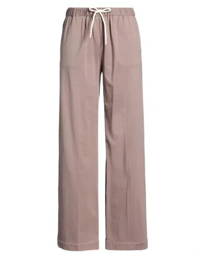 Circolo 1901 Woman Pants Taupe Size 12 Cotton, Elastane In Neutral