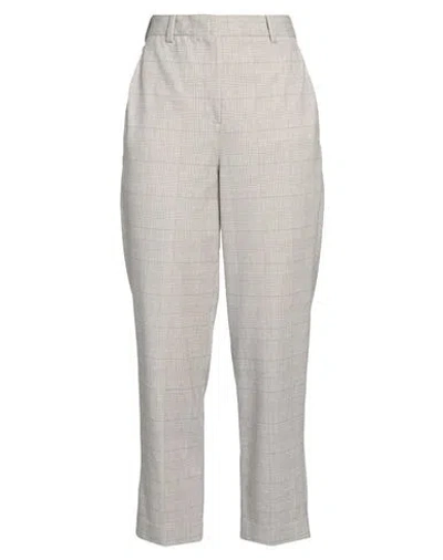 Circolo 1901 Woman Pants Taupe Size 4 Cotton, Elastane In Grey