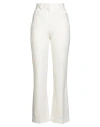 Circolo 1901 Woman Pants White Size 4 Cotton, Lycra