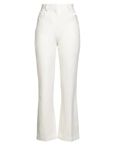 Circolo 1901 Woman Pants White Size 4 Cotton, Lycra