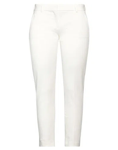 Circolo 1901 Woman Pants White Size 8 Cotton, Lycra