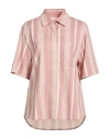 Circolo 1901 Woman Shirt Antique Rose Size M Cotton, Elastane In Pink