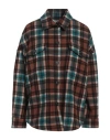 Circolo 1901 Woman Shirt Cocoa Size 6 Virgin Wool In Brown