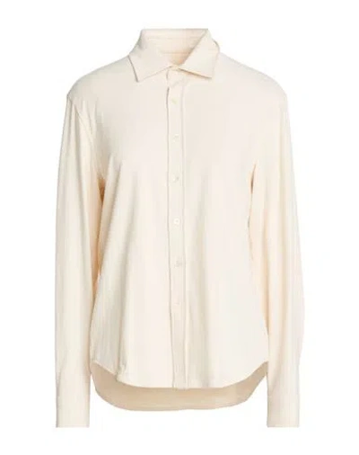 Circolo 1901 Woman Shirt Cream Size M Cotton, Elastane In White
