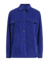 Circolo 1901 Woman Shirt Dark Purple Size 8 Cotton, Polyester In Blue
