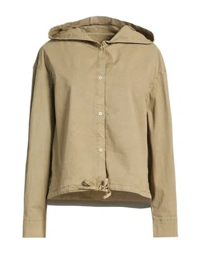 Circolo 1901 Woman Shirt Military Green Size Xl Cotton, Elastane