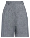 Circolo 1901 Woman Shorts & Bermuda Shorts Blue Size 10 Cotton, Elastane In Blue