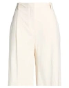 Circolo 1901 Woman Shorts & Bermuda Shorts Ivory Size 8 Cotton, Elastane In White
