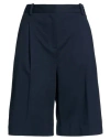 Circolo 1901 Woman Shorts & Bermuda Shorts Midnight Blue Size 8 Cotton, Elastane