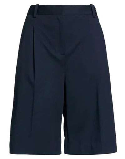 Circolo 1901 Woman Shorts & Bermuda Shorts Midnight Blue Size 8 Cotton, Elastane In Black