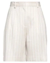Circolo 1901 Bermuda Dp Lino In Off White