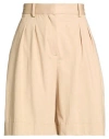 Circolo 1901 Woman Shorts & Bermuda Shorts Sand Size 6 Cotton, Elastane In Neutral