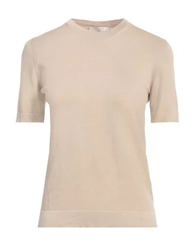 Circolo 1901 Woman Sweater Beige Size M Cotton