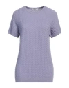 Circolo 1901 Woman Sweater Lilac Size L Cotton In Purple