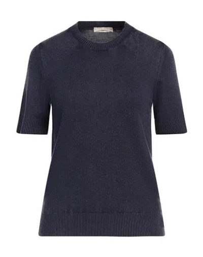 Circolo 1901 Woman Sweater Navy Size L Virgin Wool