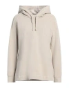 Circolo 1901 Woman Sweatshirt Beige Size S Cotton, Elastane In Beige